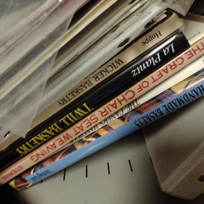 Metal Bookshelf with Contents