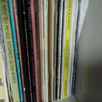 Metal Bookshelf with Contents