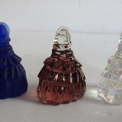 Lot of 3 Boyd Glass Miniature Glass Dolls