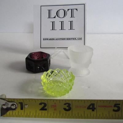 Lot of Salt Dips: LG Wright 3 Face, Mosser Purple and Vaseline, Glows