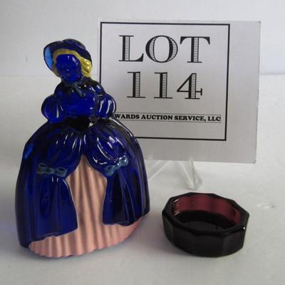 Mosser Salt and Boyd Hand Painted Glass Doll, Read Description