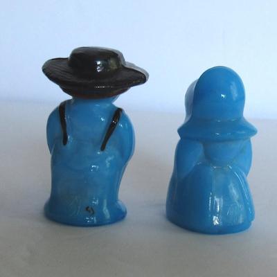 Older Boyd Glass Sarah and Eli Hand Painted Figurines