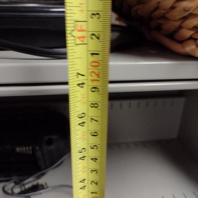 Metal Bookshelf with Retractable Doors- Approx 36" x 15" x 47 1/2" Tall