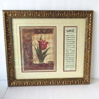 Love Poem and Framed Print