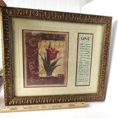 Love Poem and Framed Print