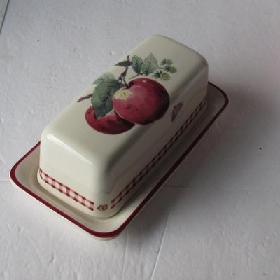 Pfaltzgraff Delicious Pattern Butter Dish