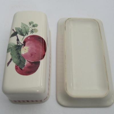 Pfaltzgraff Delicious Pattern Butter Dish