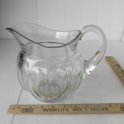 Old Heisey Glass Pitcher