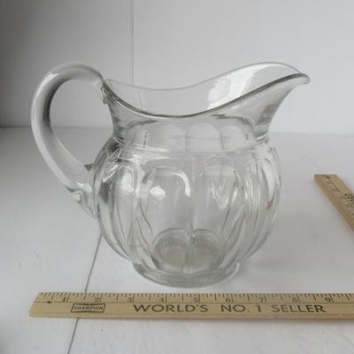 Old Heisey Glass Pitcher