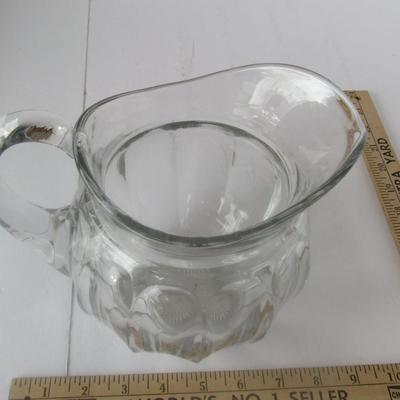 Old Heisey Glass Pitcher
