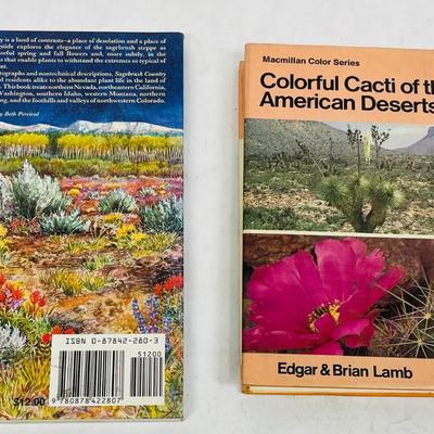 Lot of 2 Vintage Cactus, Wildflowers, & Sagebrush Books