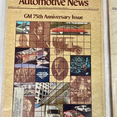 Lot of 3 vintage AUTOMOTIVE NEWS car magazines