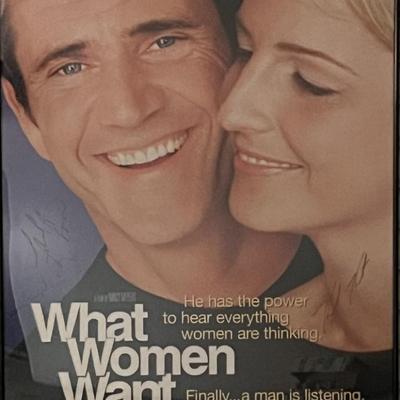 What Women Want cast signed movie poster