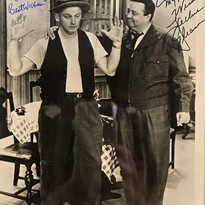 The Honeymooners Art Carney and Jackie Gleason signed photo