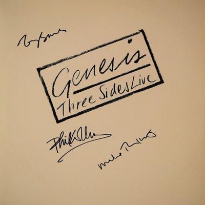 Genesis Three Sides Live signed album