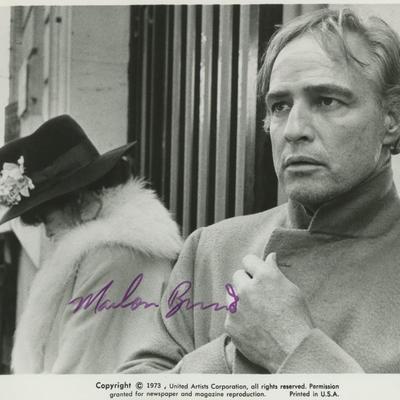 Marlon Brando signed photo. GFA Authenticated