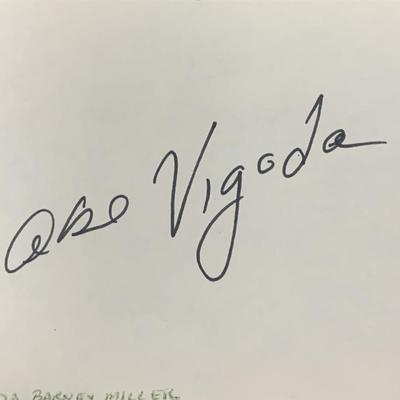 The Godfathers Abe Vigoda original signature
