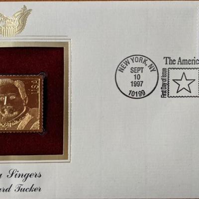 Opera Singers Richard Tucker Gold Stamp Replica First Day Cover