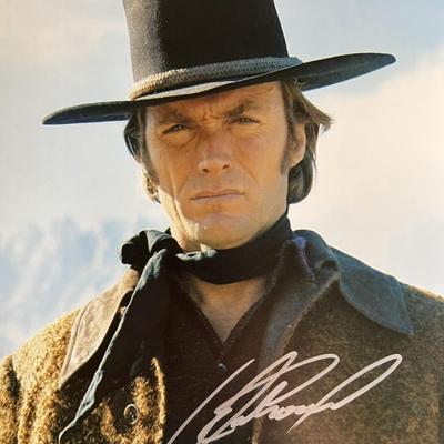 Clint Eastwood signed movie photo. GFA Authenticated