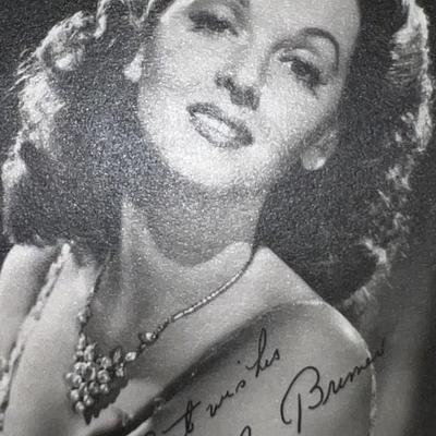 Lucille Bremer facsimile signed photo. 3x5 inches