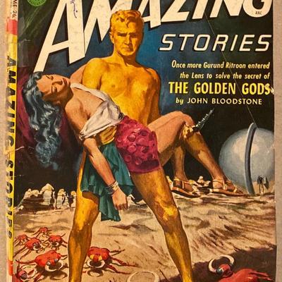 Amazing Stories April 1952 original vintage Pulp 