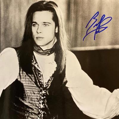Interview with the Vampire Brad Pitt signed movie photo. GFA Authenticated