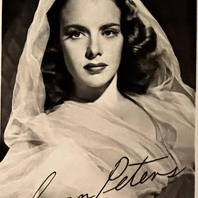 Susan Peters facsimile signed photo. 3x5 inches
