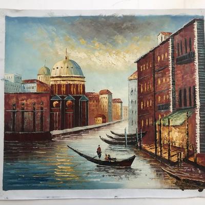 Venice Canal original painting on canvas