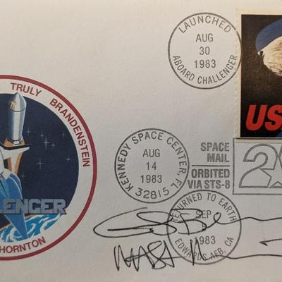 Guion Bluford Signed NASA 25th Anniversary Challenger First Day Cover 