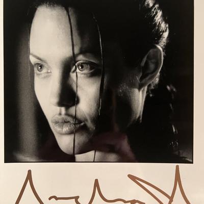 Angelina Jolie facsimile signed photo. 8x10 Inches