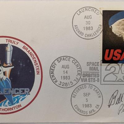 Bill Pogue Signed NASA 25th Anniversary Challenger First Day Cover 