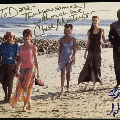 Star Trek: Deep Space Nine Chase Masterson and Michael Dorn signed photo