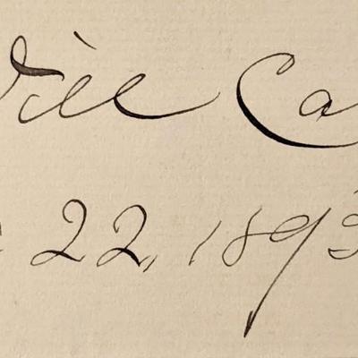 Poet William Carleton autograph 