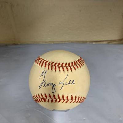 George Kell signed baseball