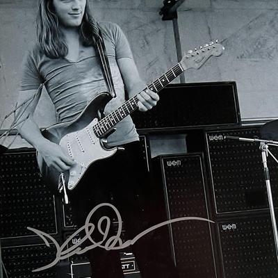 Pink Floyd David Gilmour signed photo