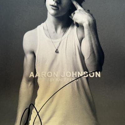 Aaron Johnson signed photo