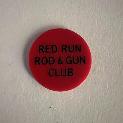 Red Run Rod & Gun club plastic disc