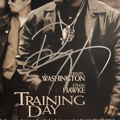 Training Day Denzel Washington signed photo