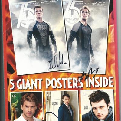 Us Magazine Hunger Games Cast signed collector's edition 