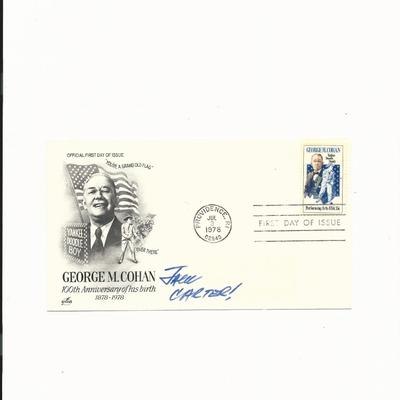 Jack Carter signed 1978 George M. Cohan  100th Anniversary First Day Cover 