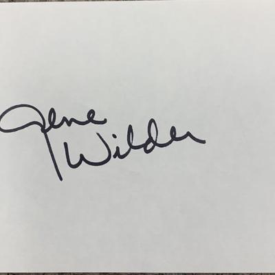 Gene Wilder original Young Frankenstein signature
