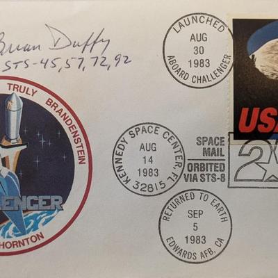 Brian Duffy Signed NASA 25th Anniversary Challenger First Day Cover 