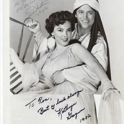 The Desert Song 	Kathryn Grayson and
Gordon MacRae signed movie photo
