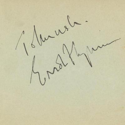 Errol Flynn original signature