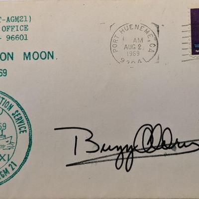Buzz Aldrin Signed U.S.A. Man On Moon Apollo XI First Day Cover. GFA Authenticated