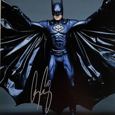 Batman & Robin George Clooney signed photo