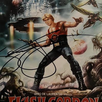Flash Gordon Sam J. Jones signed movie photo