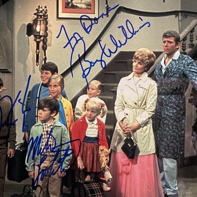 The Brady Bunch cast signed photo