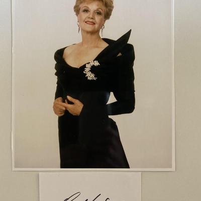 Angela Lansbury photo and original signature