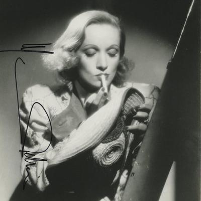 Marlene Dietrich signed photo. GFA Authenticated
